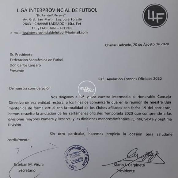 La Liga Interprovincial de Fútbol Dr. Ramón Pereyra