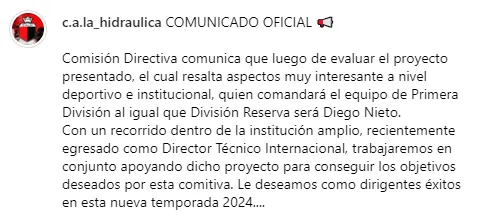 COMUNICADO