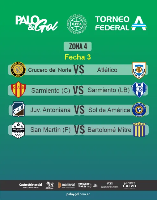 FECHA 3 - ZONA 4 - FEDERAL A