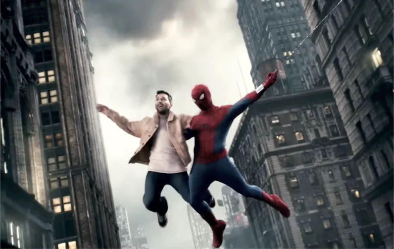 Messi y Spiderman