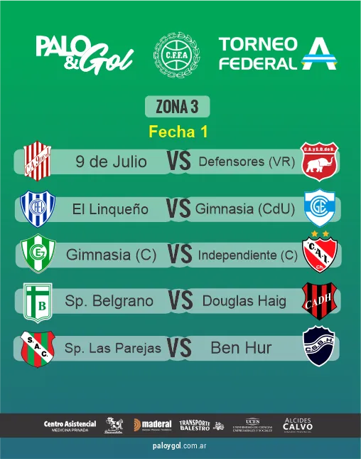 Zona 3 - fecha 1